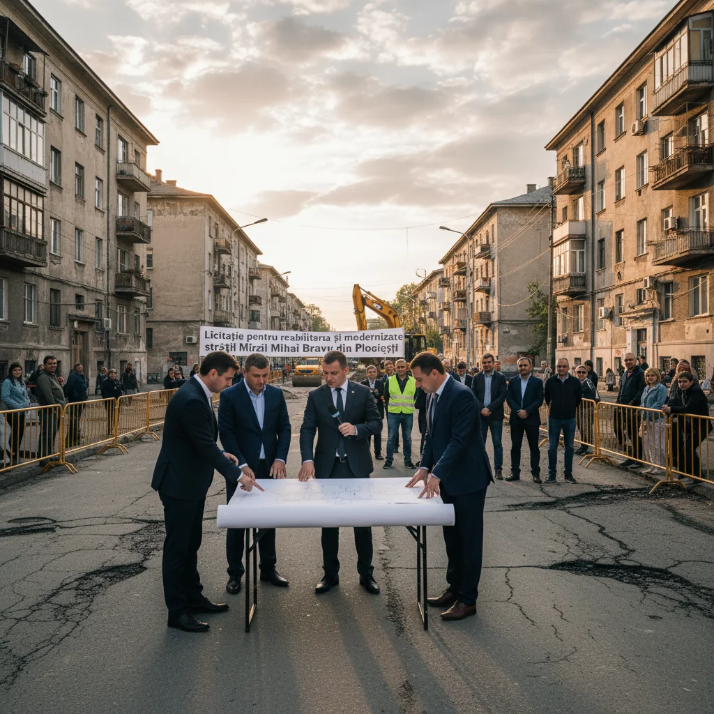 Licitație lansată la Ploiești pentru modernizarea străzii Mihai Bravu