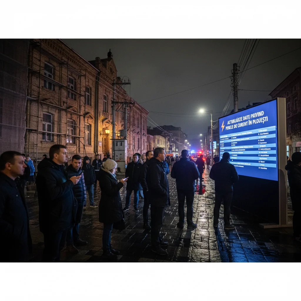 Situația penelor de curent din Ploiești, actualizată pe platforma economisi.ro