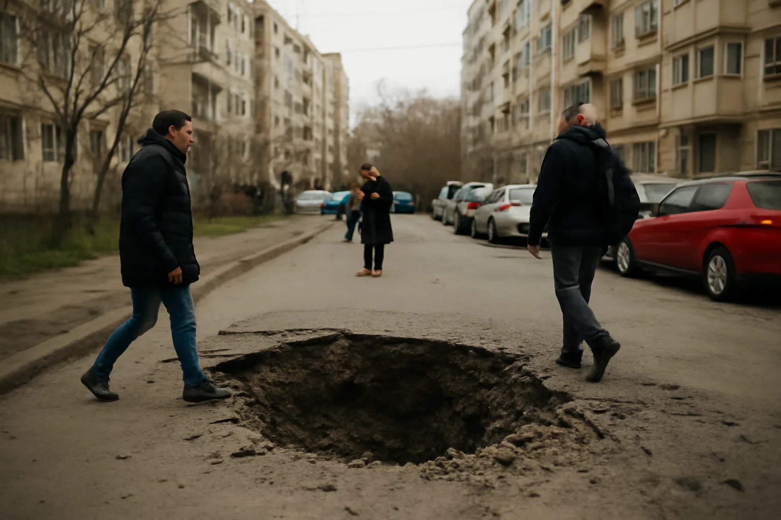 Explozii puternice între blocuri pe Aleea Craterelor din Ploiești