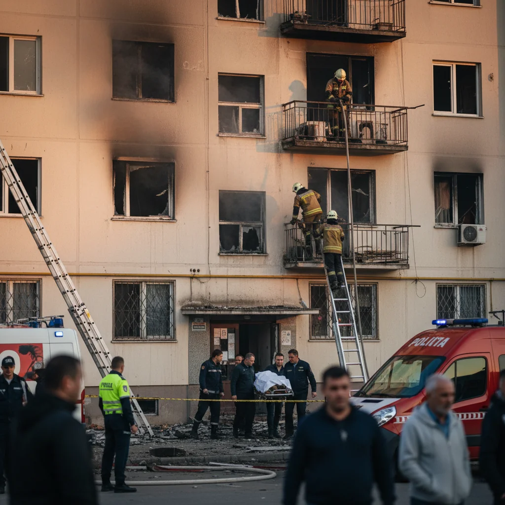 Femeie de aproximativ 65 de ani a murit într-un incendiu de apartament la Ploiești