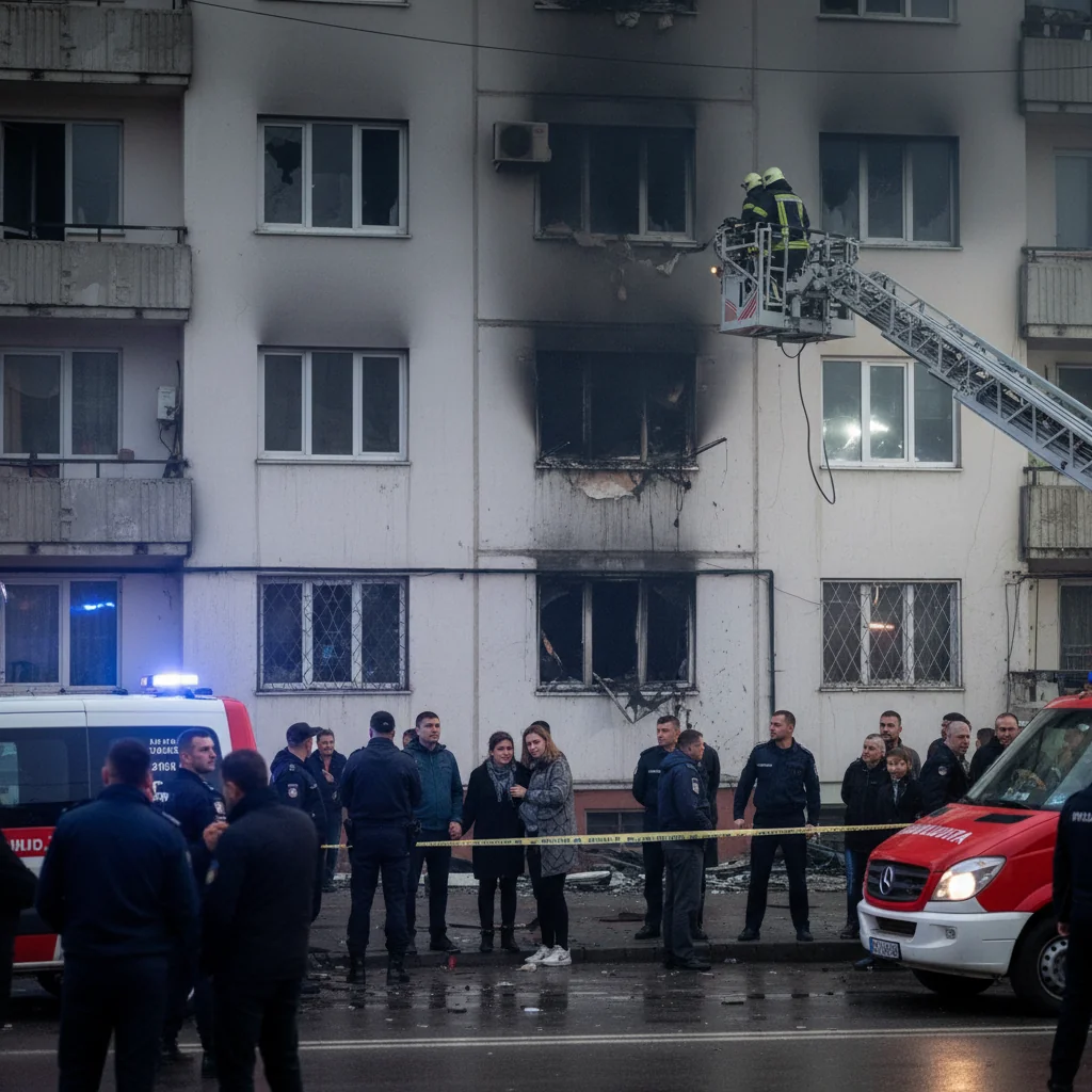 Femeie decedată într-un incendiu de apartament din Ploiești, pe strada George Topârceanu