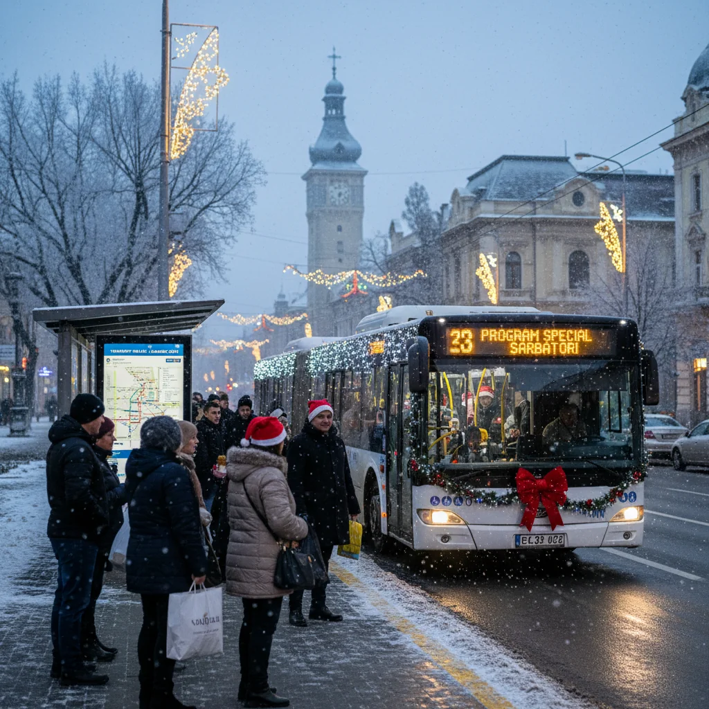 Program special al transportului public în Ploiești de sărbători anunțat de autorități