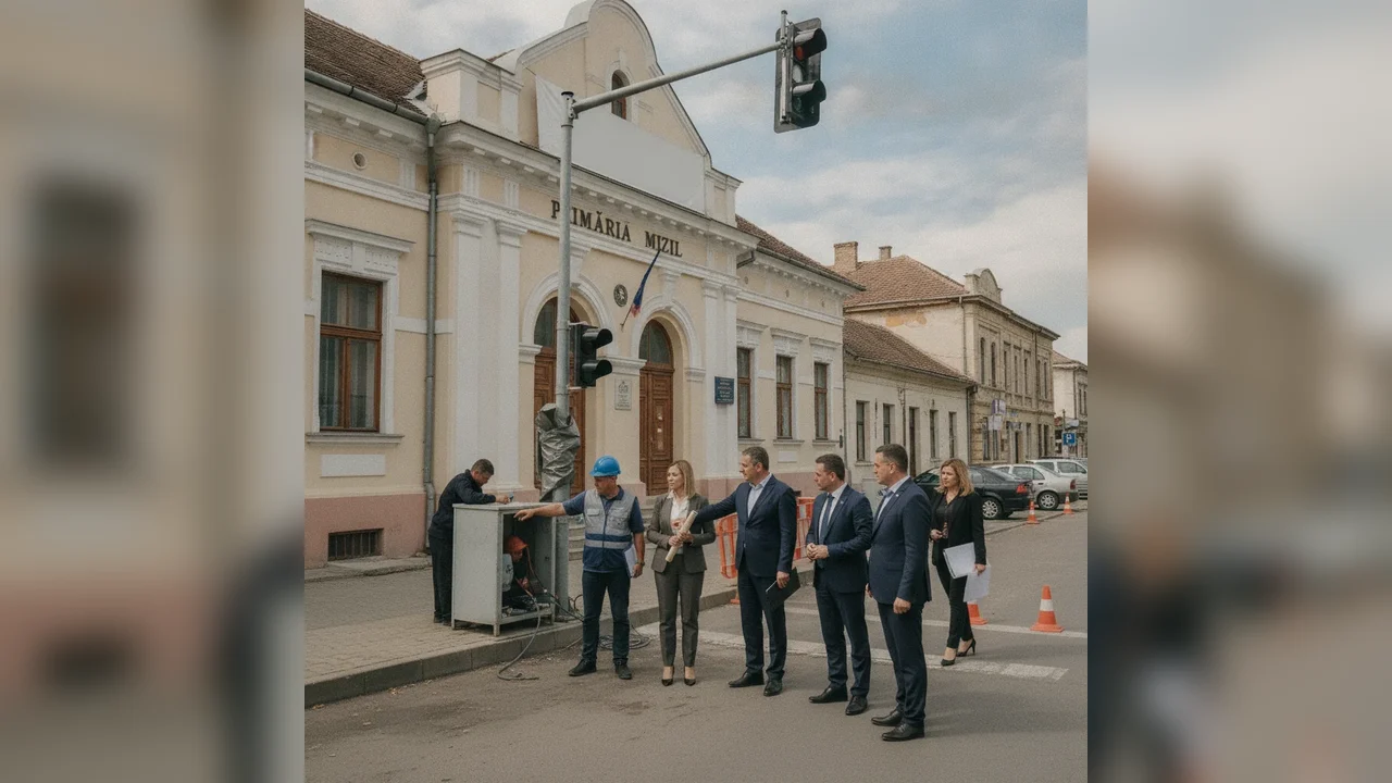 Restricții de trafic Mizil: Semafoare oprite pe DN 1B