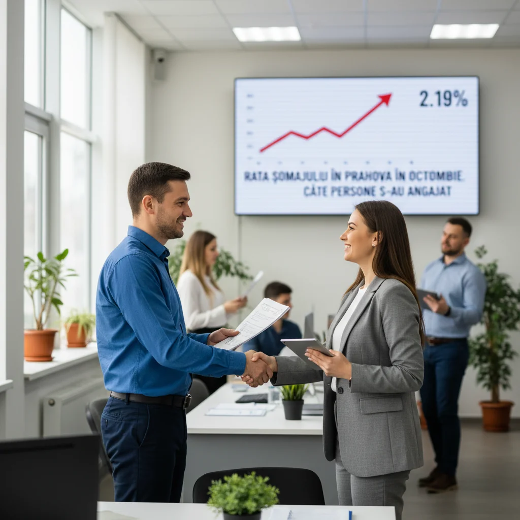 2,19% și numărul persoanelor angajate
