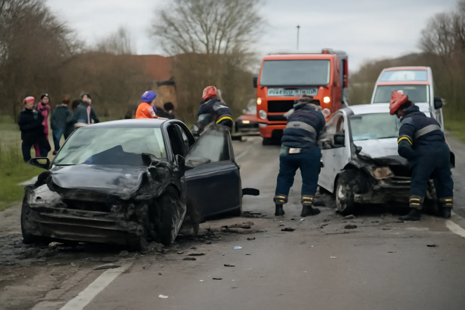 Accident cu mai mulți răniți pe DN1B, lângă Ploiești, șofer depistat băut de polițiști