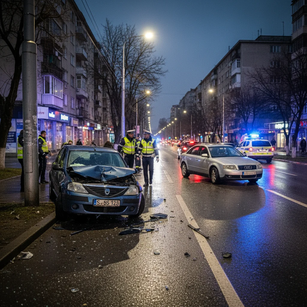 Accident pe Bulevardul Independenței din Ploiești cauzat de un șofer în stare avansată de ebrietate
