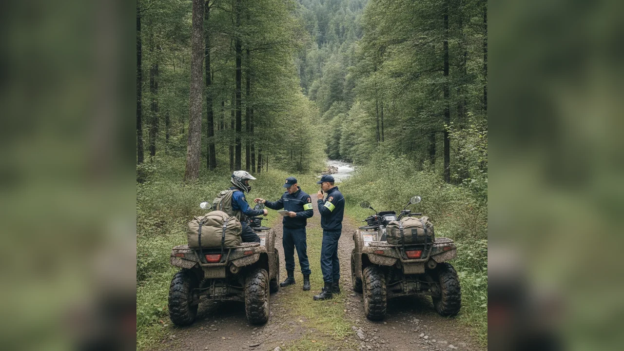 Amenzi de 19.000 lei pentru ATV-iști în zonele protejate din Valea Doftanei