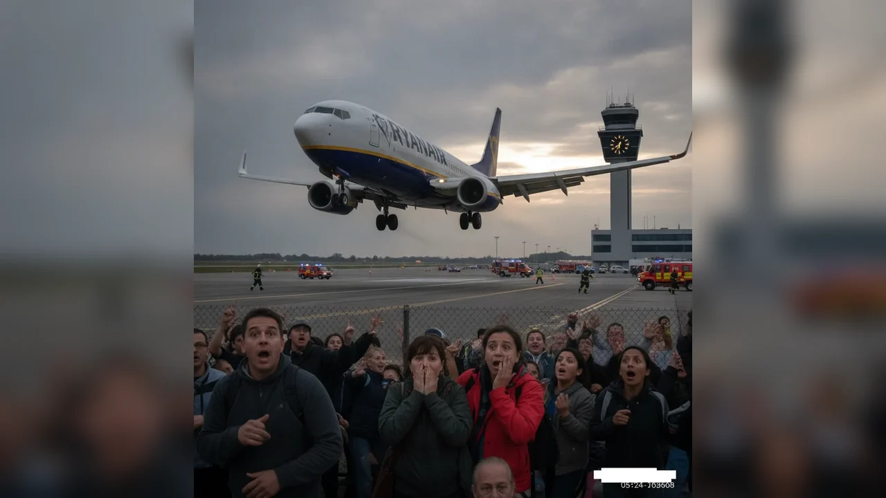 Avion Ryanair, la un pas de tragedie cu 177 pasageri, după refuz de aterizare