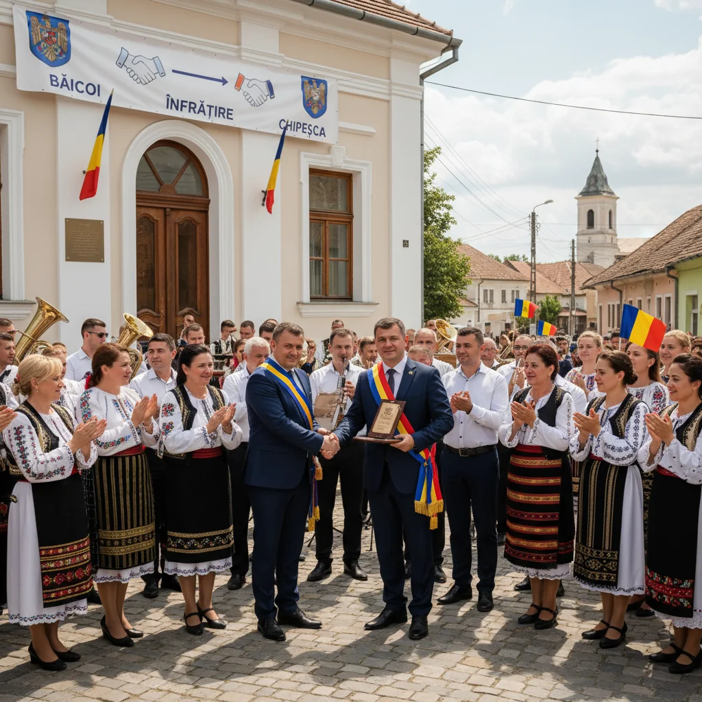 Băicoi și Chipeșca, Republica Moldova, au devenit orașe înfrățite