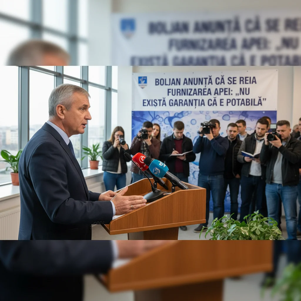 Bolojan anunță reluarea alimentării cu apă, dar atenționează că nu este garantată potabilitatea acesteia