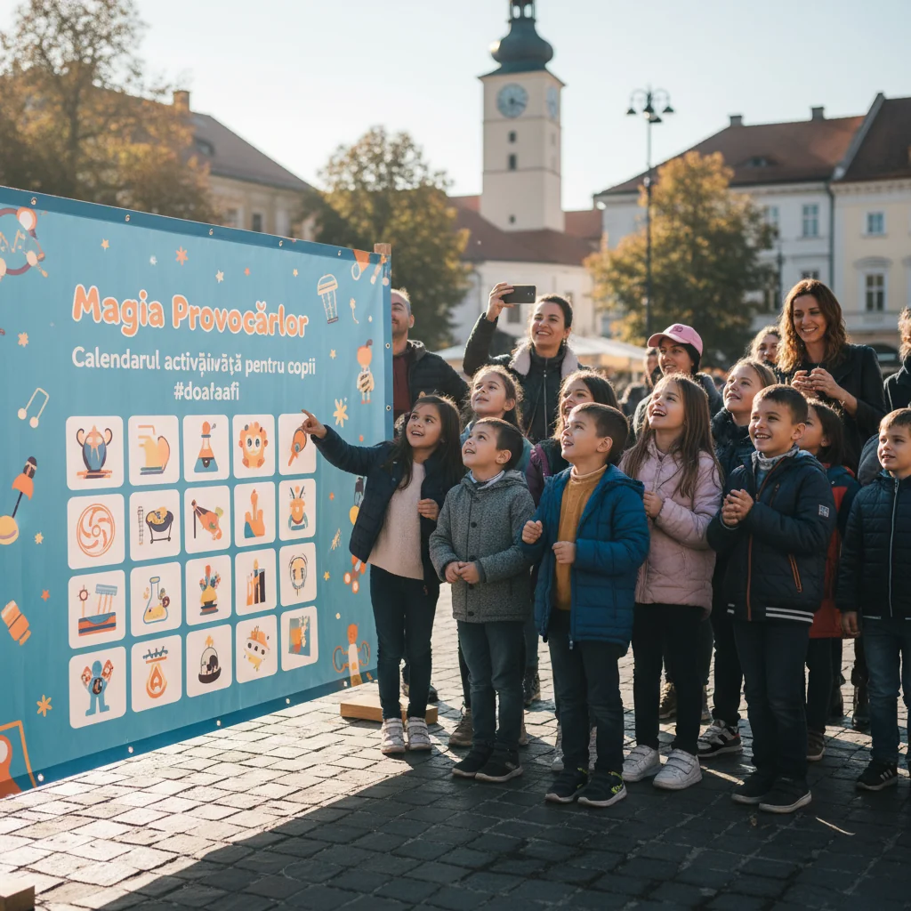 Calendarul activităților și provocărilor magice pentru copii #doarlaafi