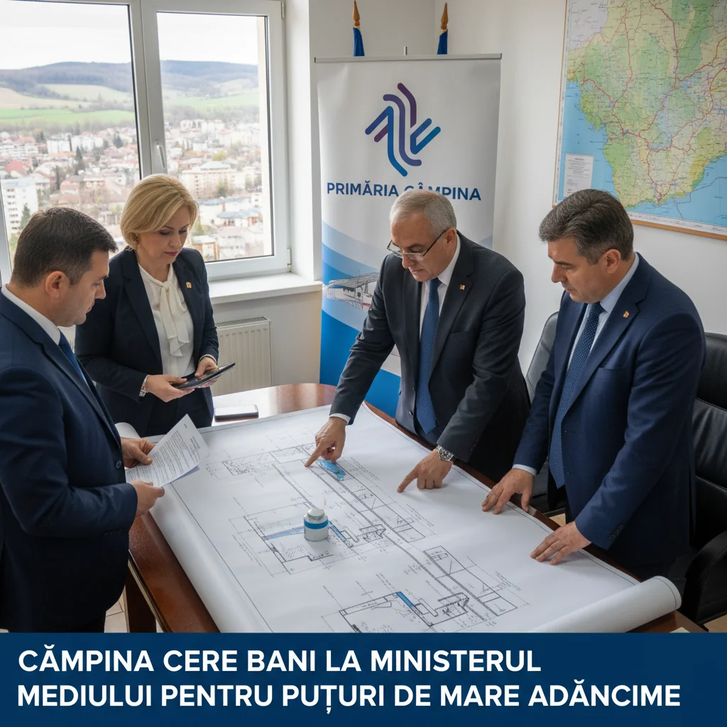 Câmpina solicită finanțare de la Ministerul Mediului pentru forarea puțurilor de mare adâncime