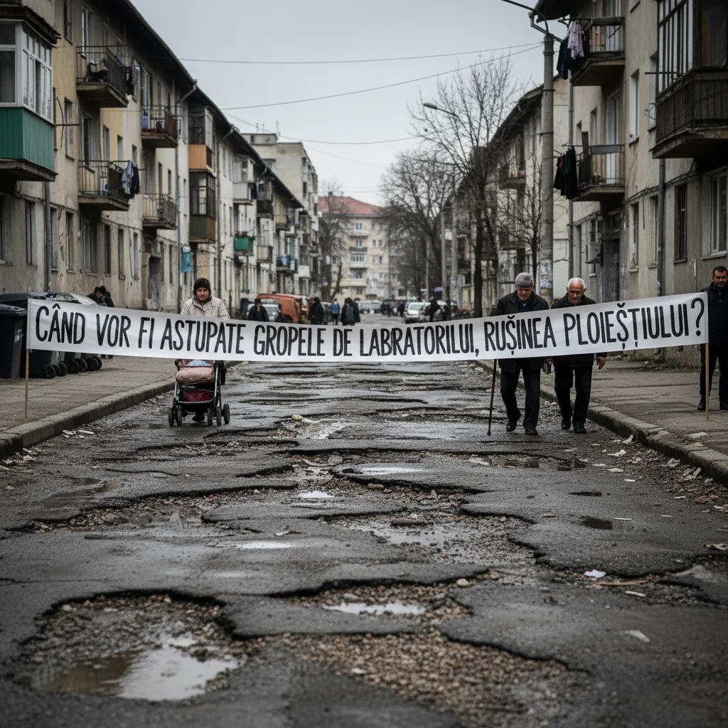 Când vor fi reparate gropile de pe strada Laboratorului, problema persistenta a Ploieștiului