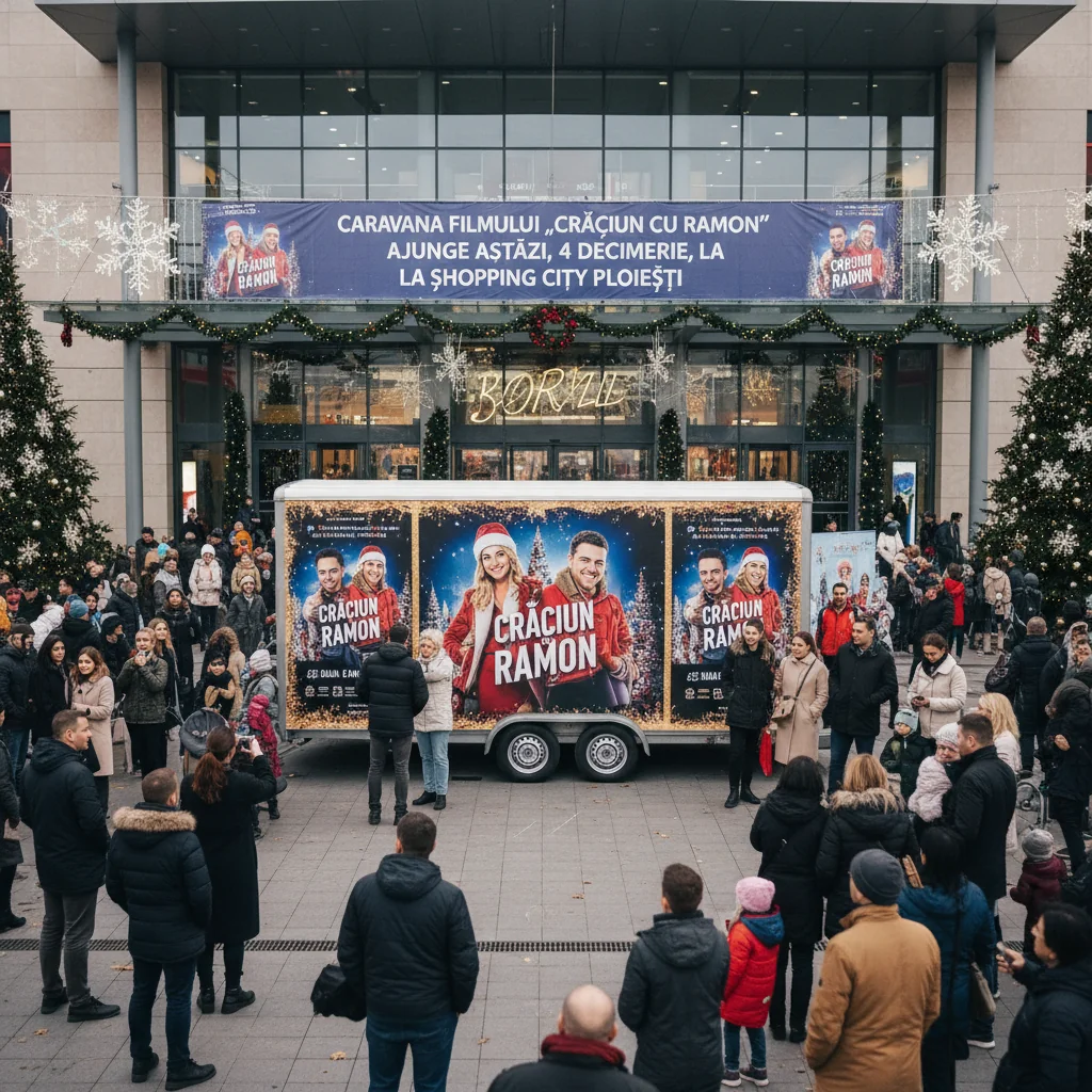 Caravana filmului Crăciun cu Ramon sosește astăzi, 4 decembrie, la Shopping City Ploiești