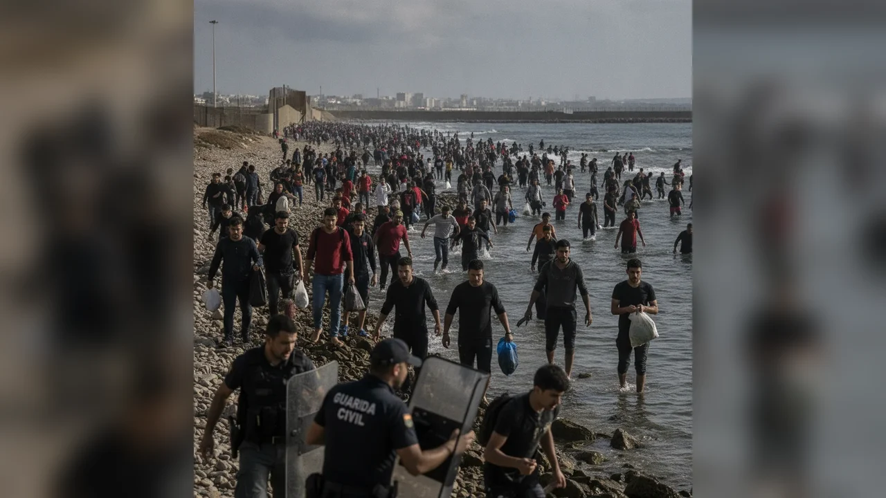 Criza migrației în Ceuta: Mii de persoane au intrat din Maroc