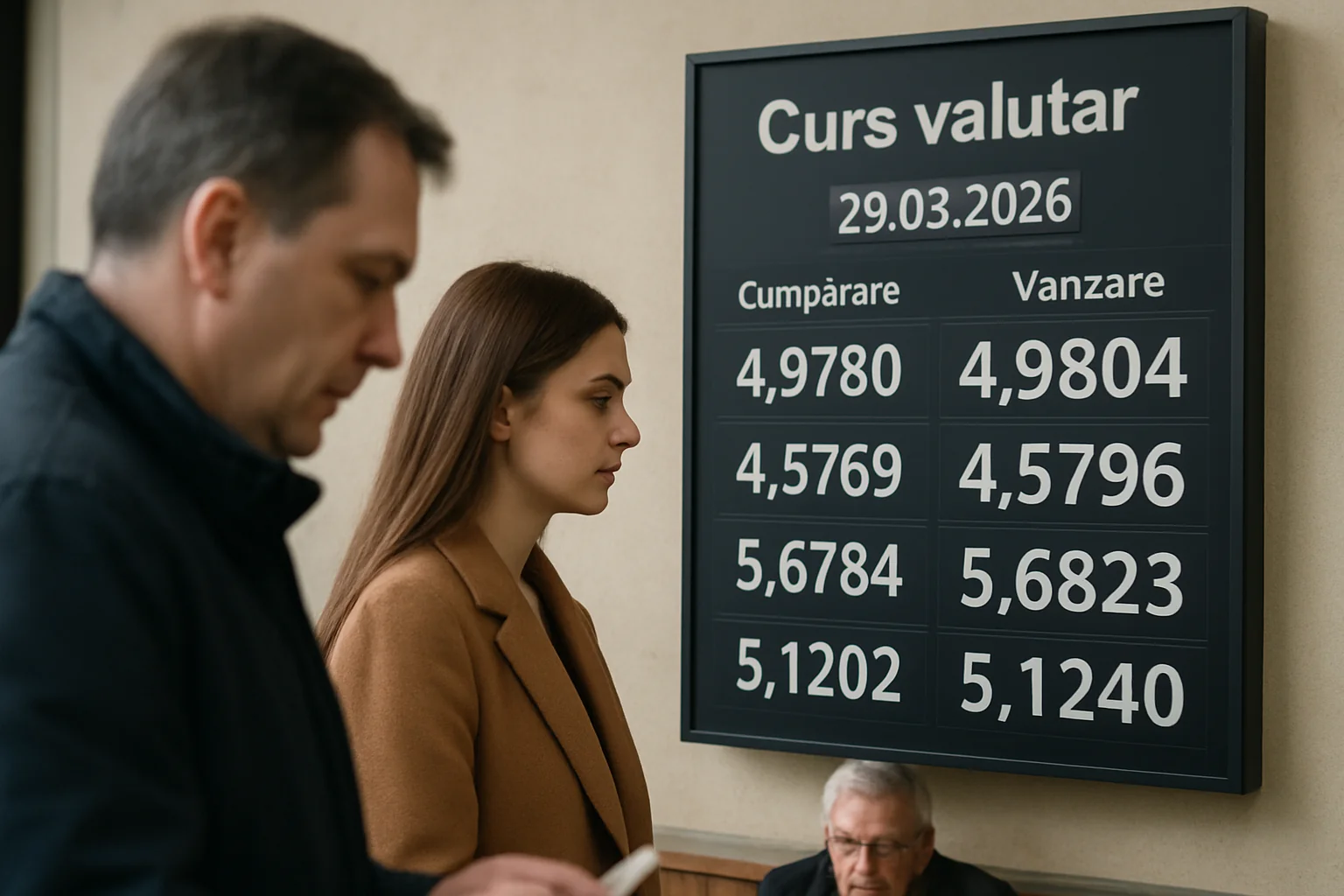Curs valutar azi (BNR) – 2026-03-29