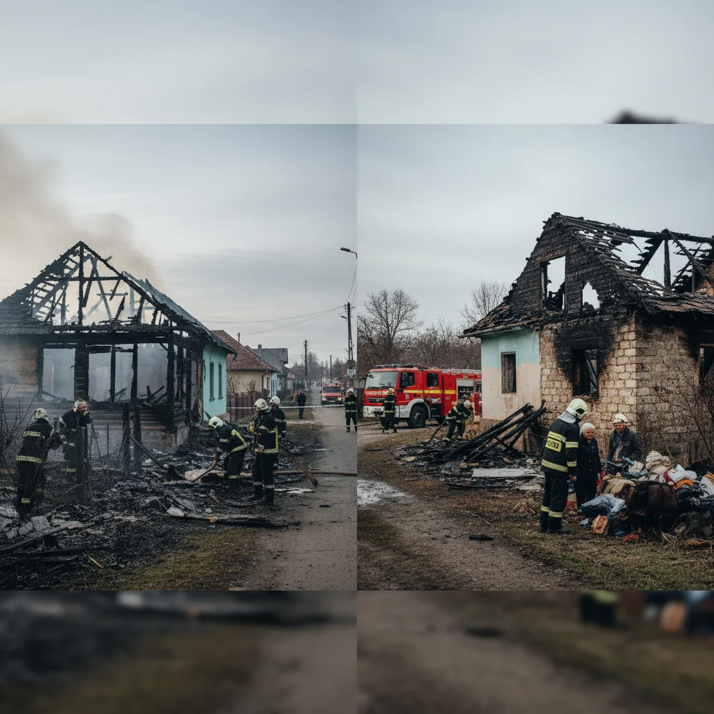 Două locuințe afectate de incendii în Slănic și Posești, în județul Prahova. Intervenție coordonată de la Ploiești