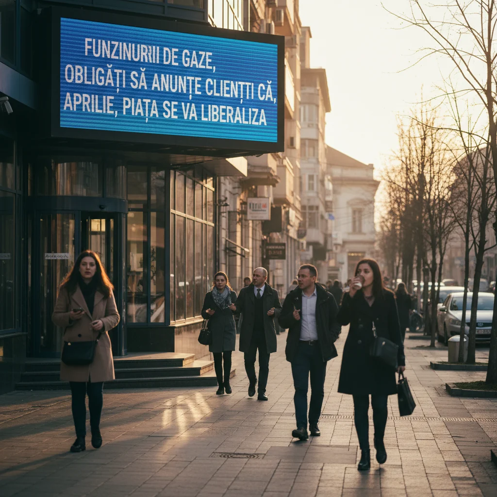 Furnizorii de gaze trebuie să informeze clienții despre liberalizarea pieței începând din aprilie