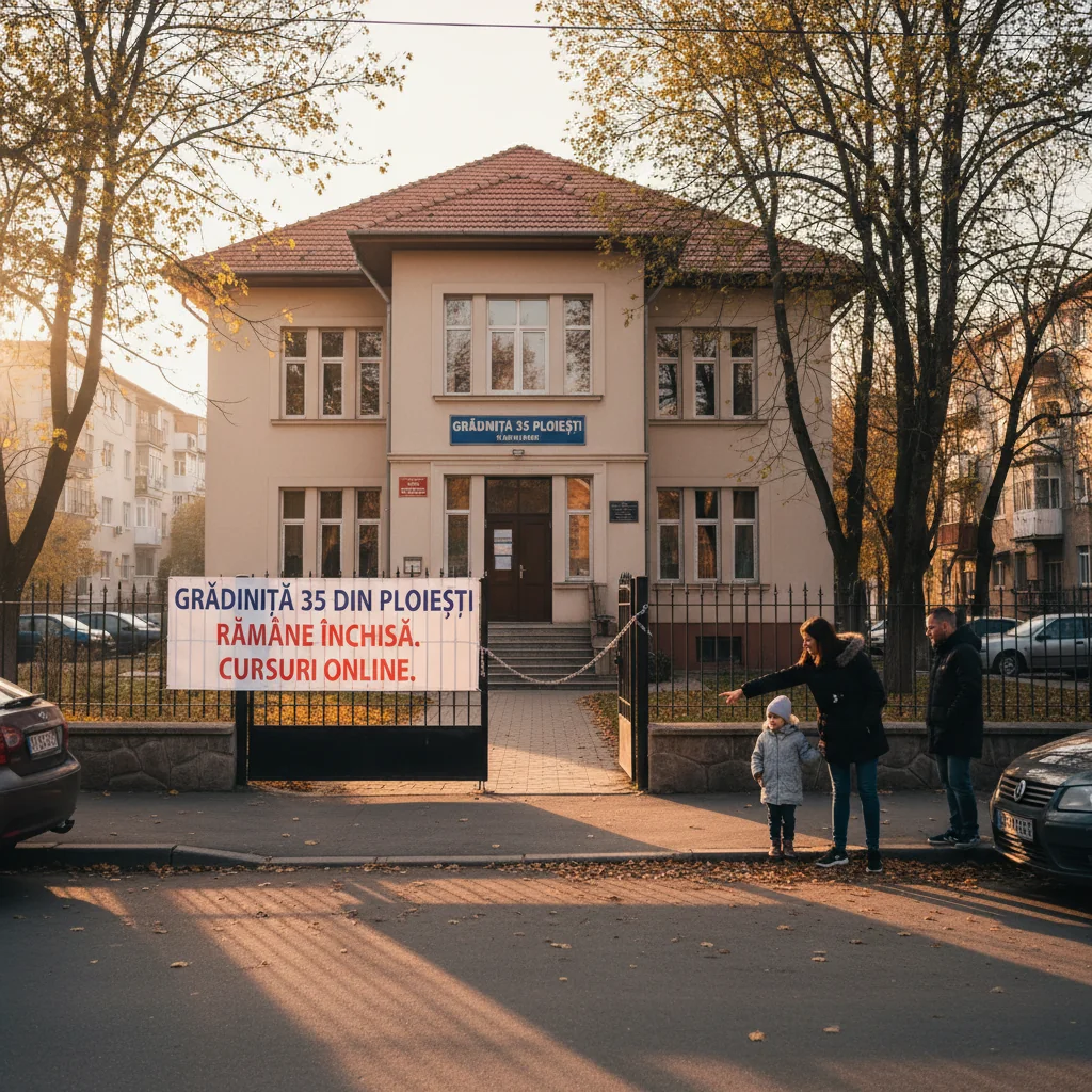 Grădinița 35 din Ploiești își continuă activitatea exclusiv online, după suspendarea cursurilor cu prezență fizică