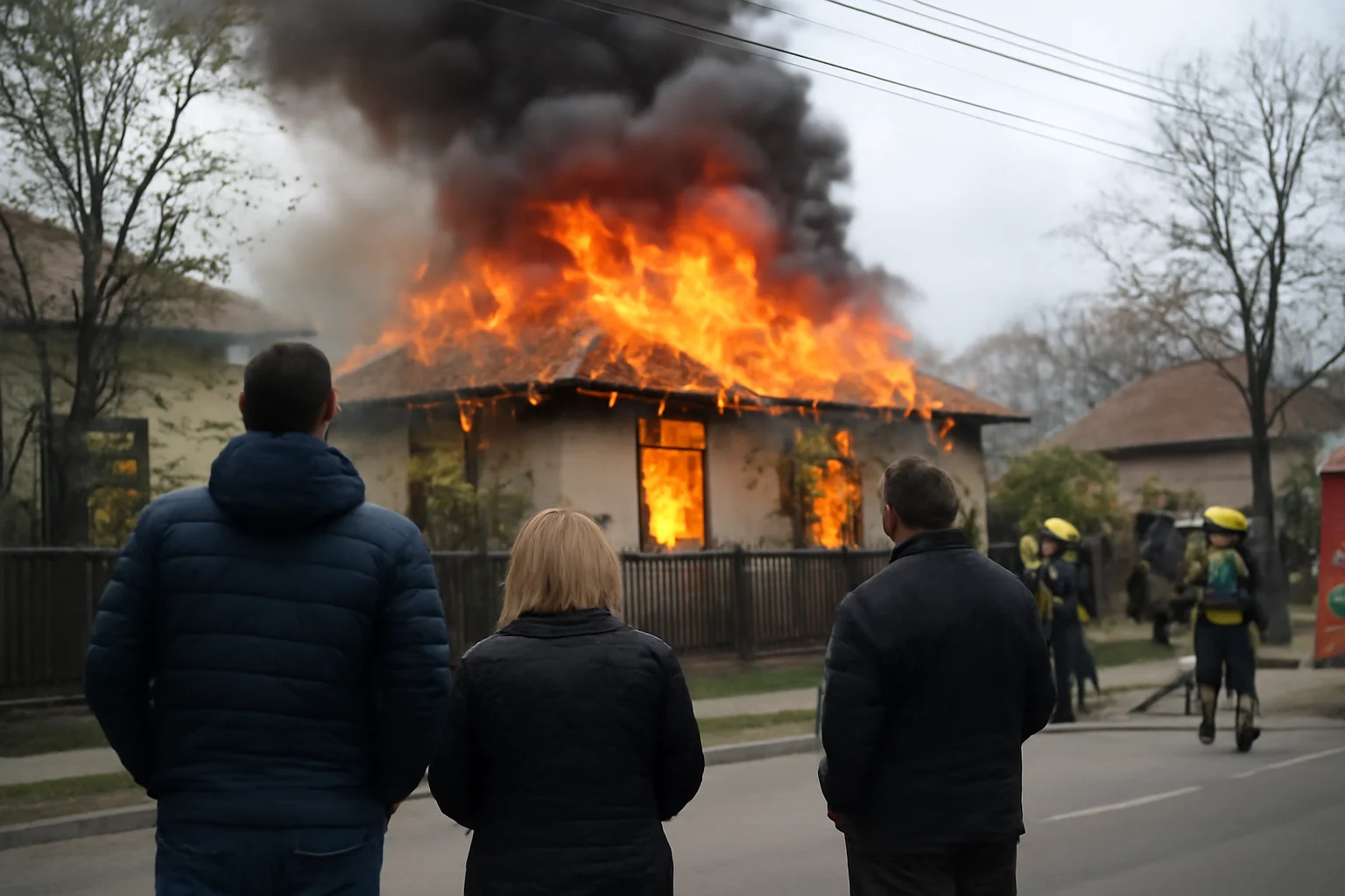 Incendiu la acoperișul unei locuințe din Ploiești, zona Mihai Bravu, stins fără victime