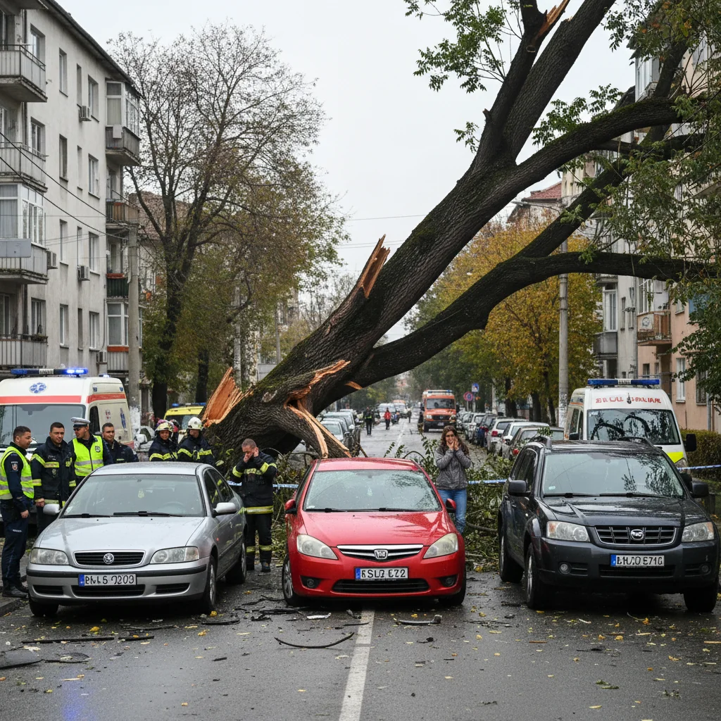 incident în oraș