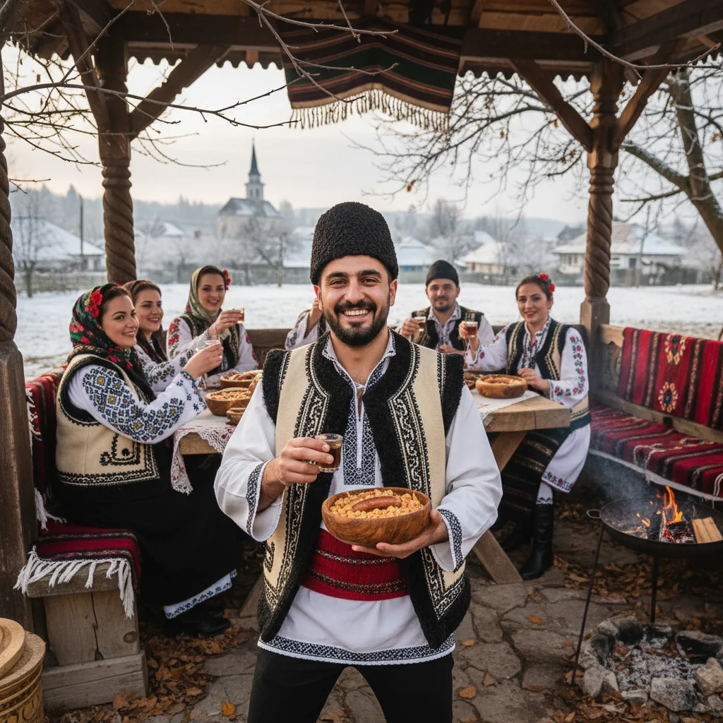 Iranianul care sărbătorește 1 Decembrie cu fasole, țuică și straie populare românești