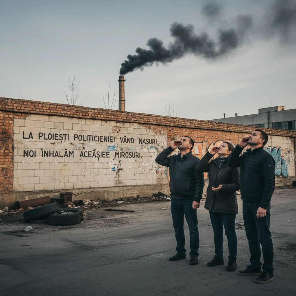 La Ploiești politicienii vând nasuri, iar locuitorii respiră aceleași probleme