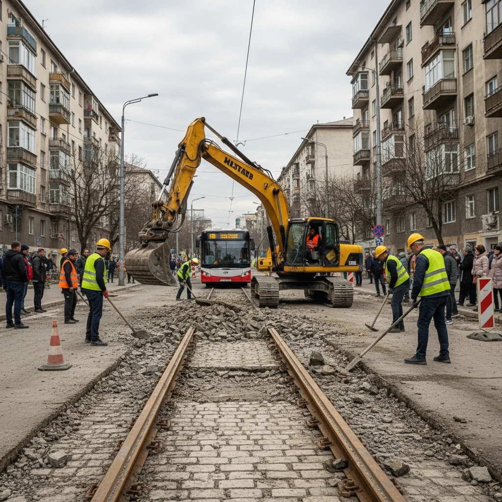 Liniile de tramvai de pe strada Mihai Bravu din Ploiești vor fi desființate, anunță primarul