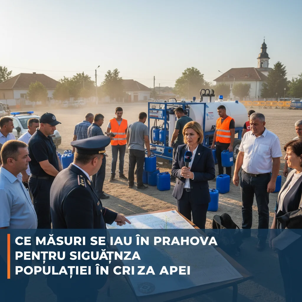 Măsuri luate în Prahova pentru siguranța locuitorilor în criza apei