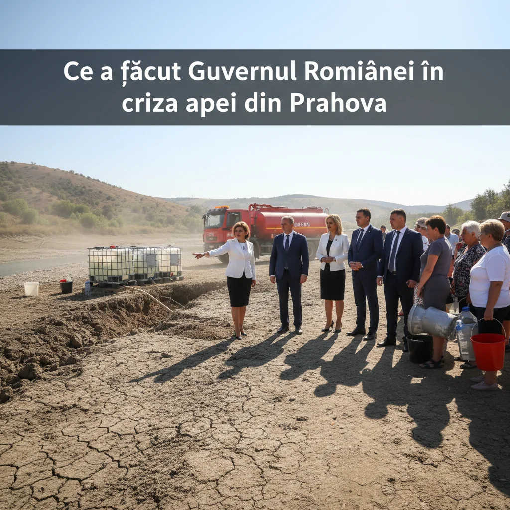 Măsurile Guvernului României în criza apei din județul Prahova