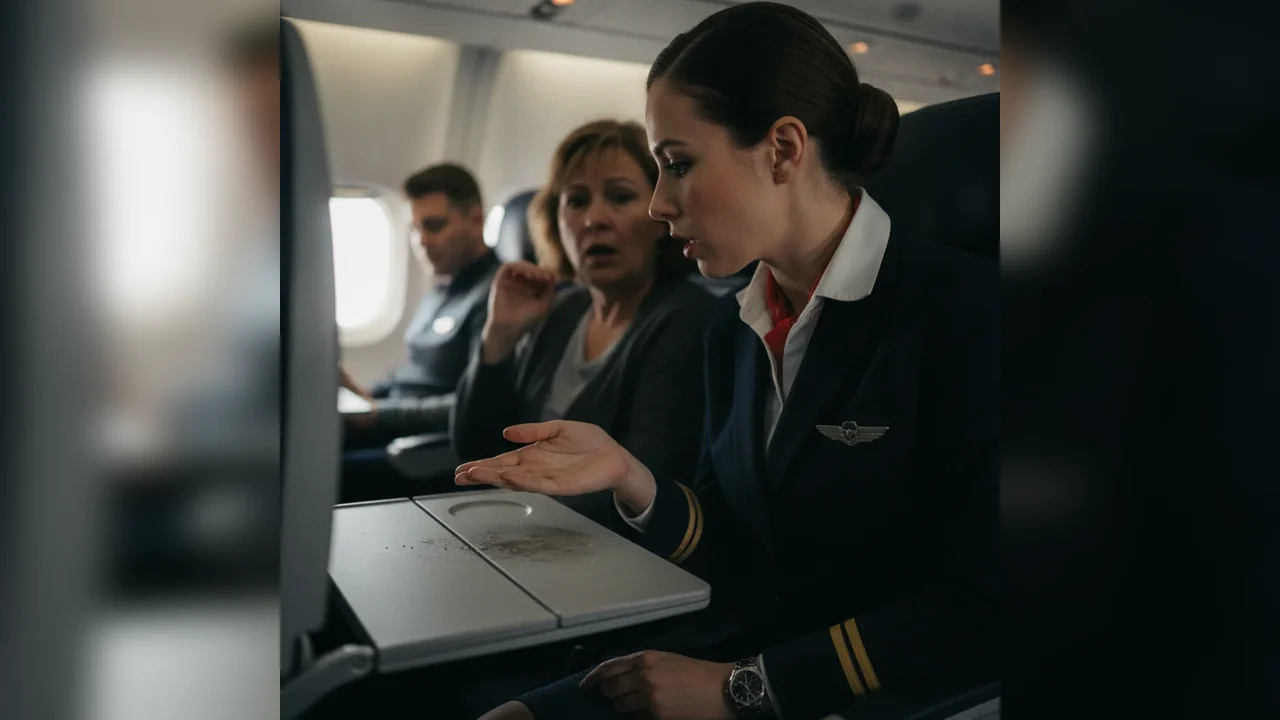 Măsuțele din avion, printre cele mai murdare suprafețe: avertismentul unei însoțitoare de zbor