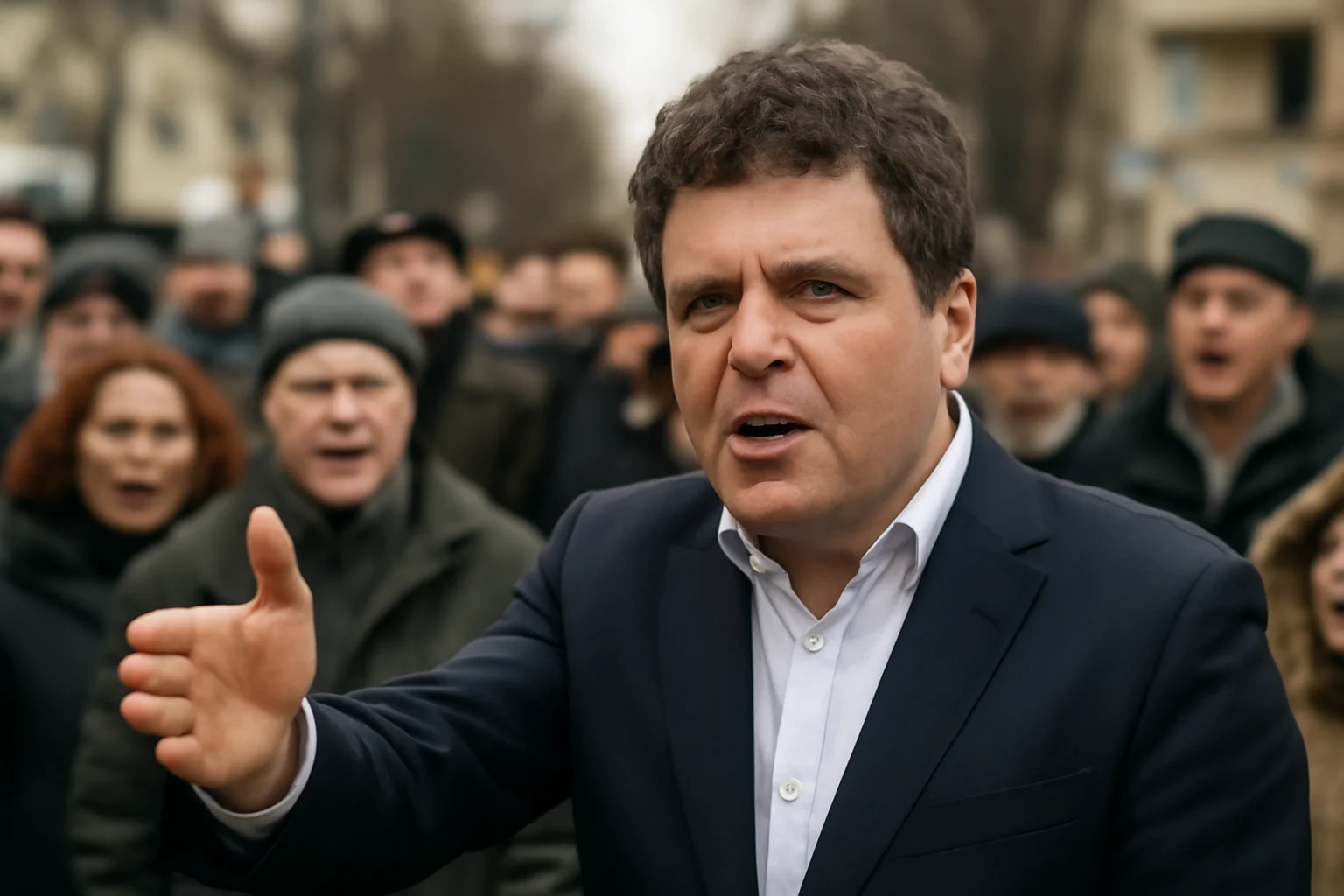mesaj ironic pentru focșănenii care contestă autoritățile