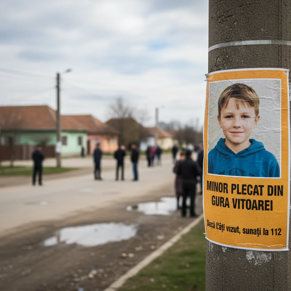 Minor dispărut din Gura Vitoarei – Apelați 112 dacă îl vedeți