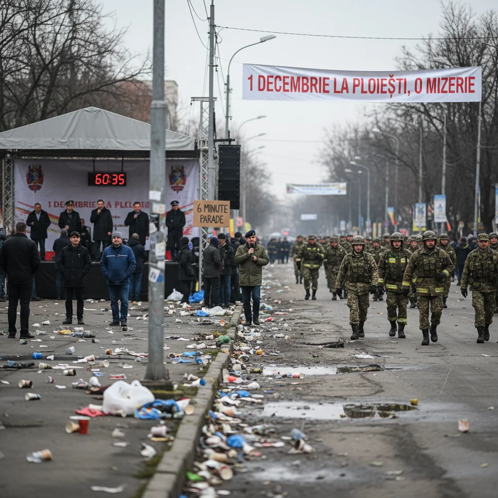 Paradă scurtă de 6 minute și discursuri prea lungi de 60 de minute, nemulțumiri locale
