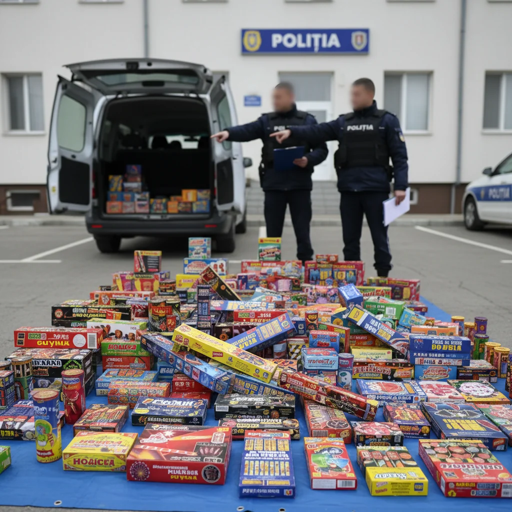 Peste 90 kg de articole pirotehnice confiscate astăzi în Prahova