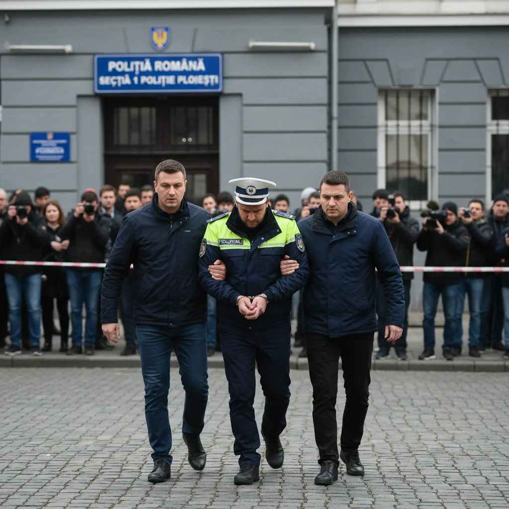 Polițist rutier din Ploiești, reținut după un flagrant de luare de mită în trafic