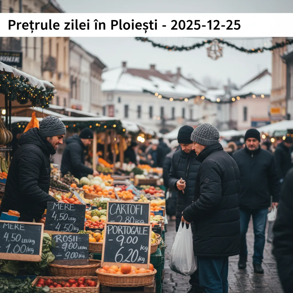Prețurile zilei în Ploiești – 2025-12-25