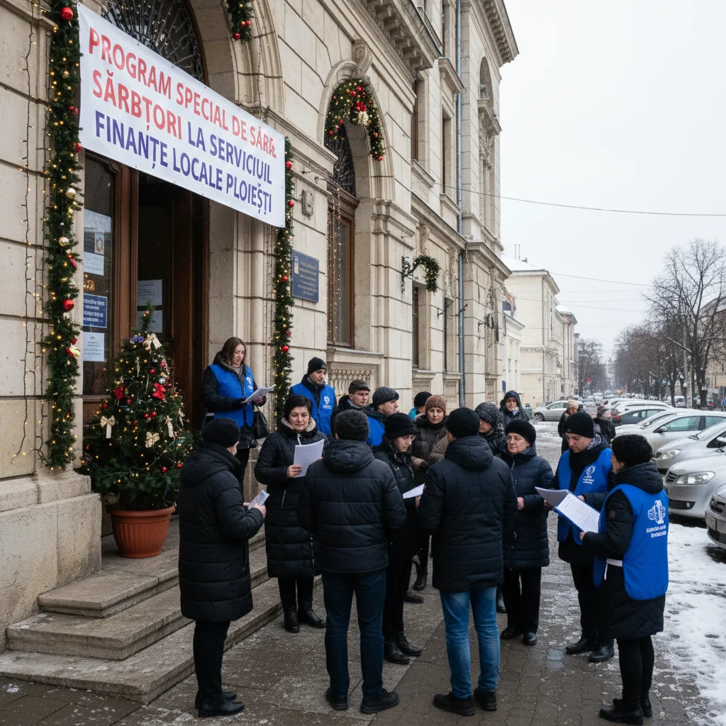 Program special de sărbători la Serviciul Public Finanțe Locale Ploiești: anunț oficial al Primăriei