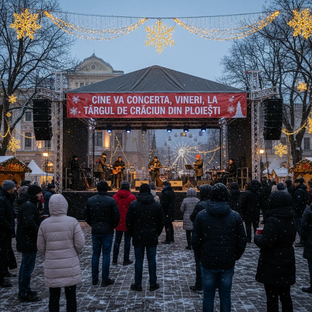 Programul concertelor de vineri la Târgul de Crăciun din Ploiești