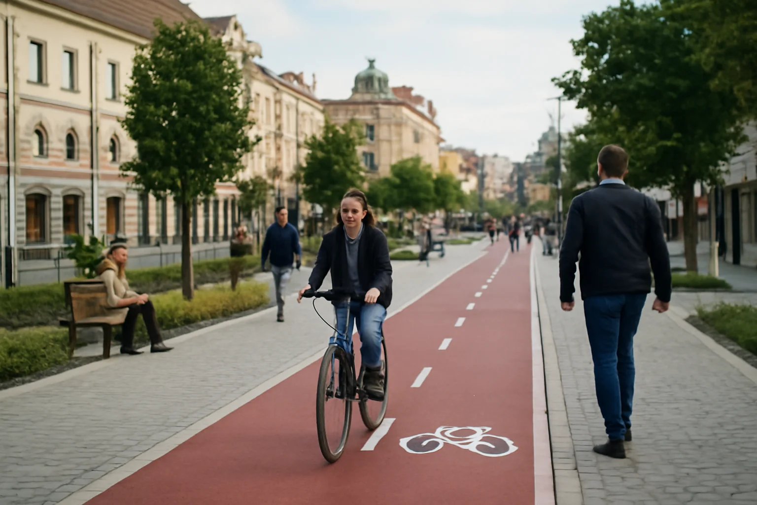 Proiect de reorganizare în centrul Ploieștiului: pietonizare, piste de biciclete și mai mult verde