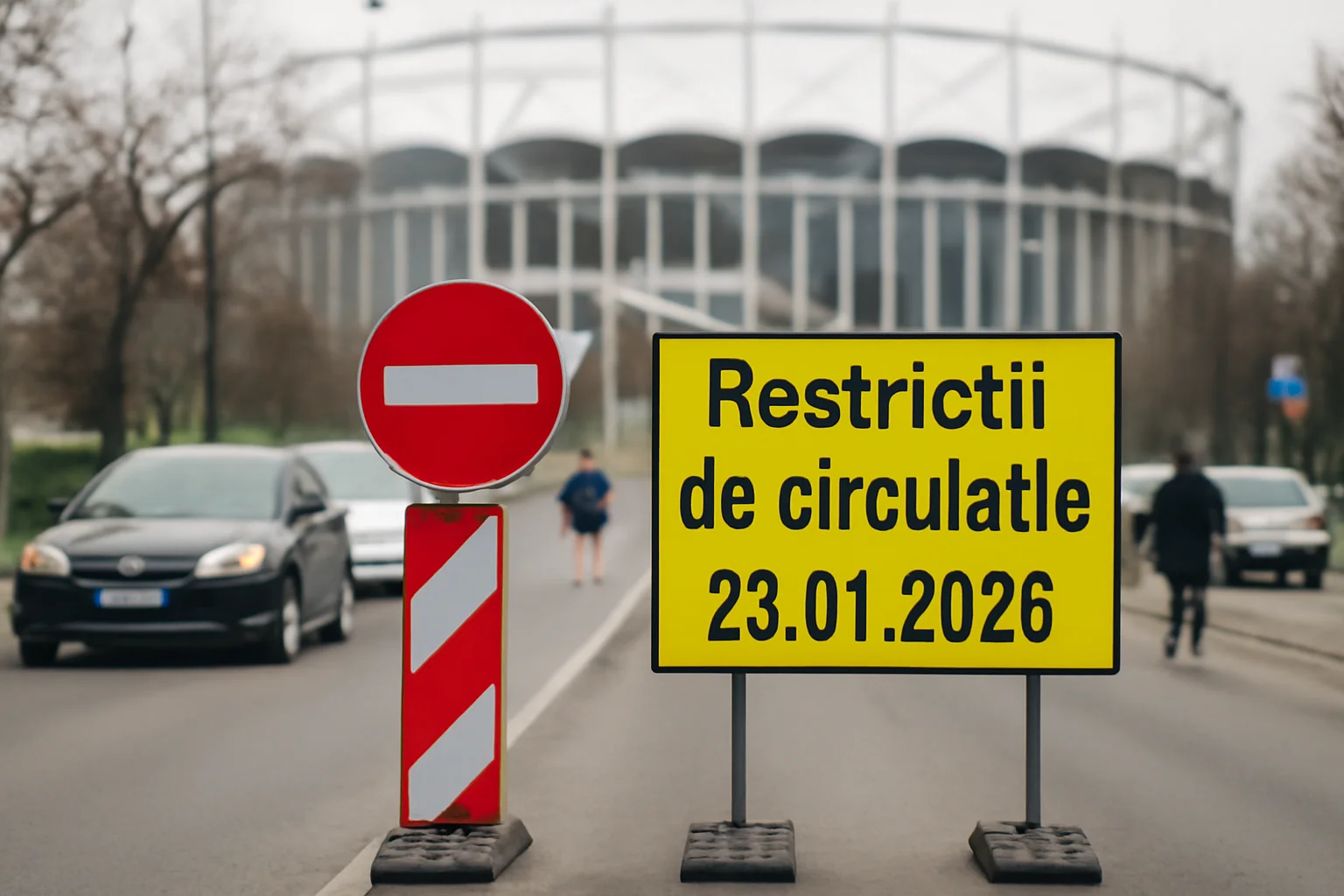 Restricții de circulație la Ploiești în zona stadionului Ilie Oană pe 25 ianuarie 2026
