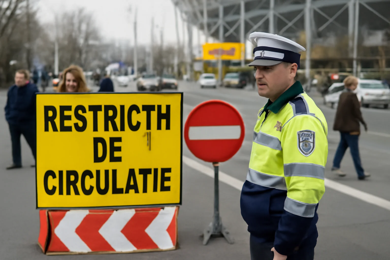 Restricții de circulație la Ploiești, în zona stadionului Ilie Oană, pentru meciul Petrolul – Farul