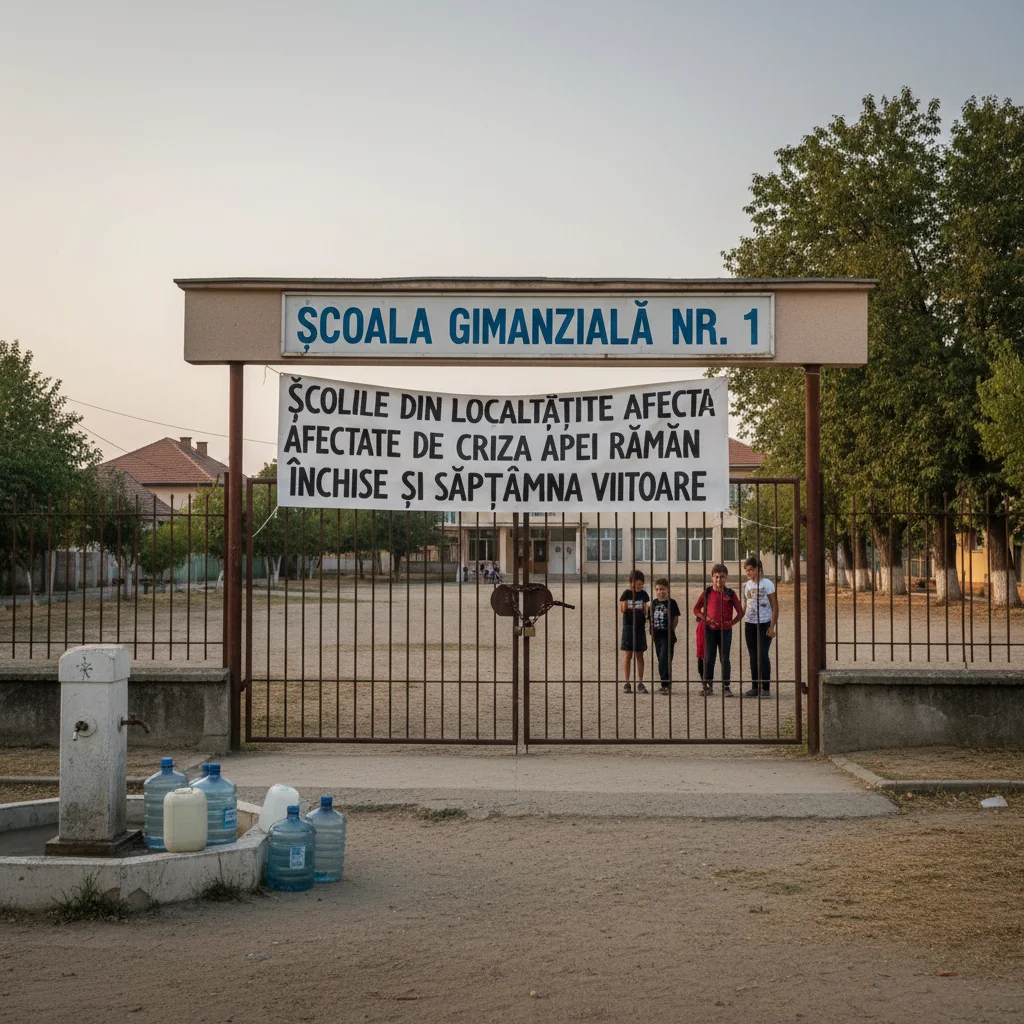 Școlile din zonele afectate de lipsa apei vor fi închise și săptămâna viitoare