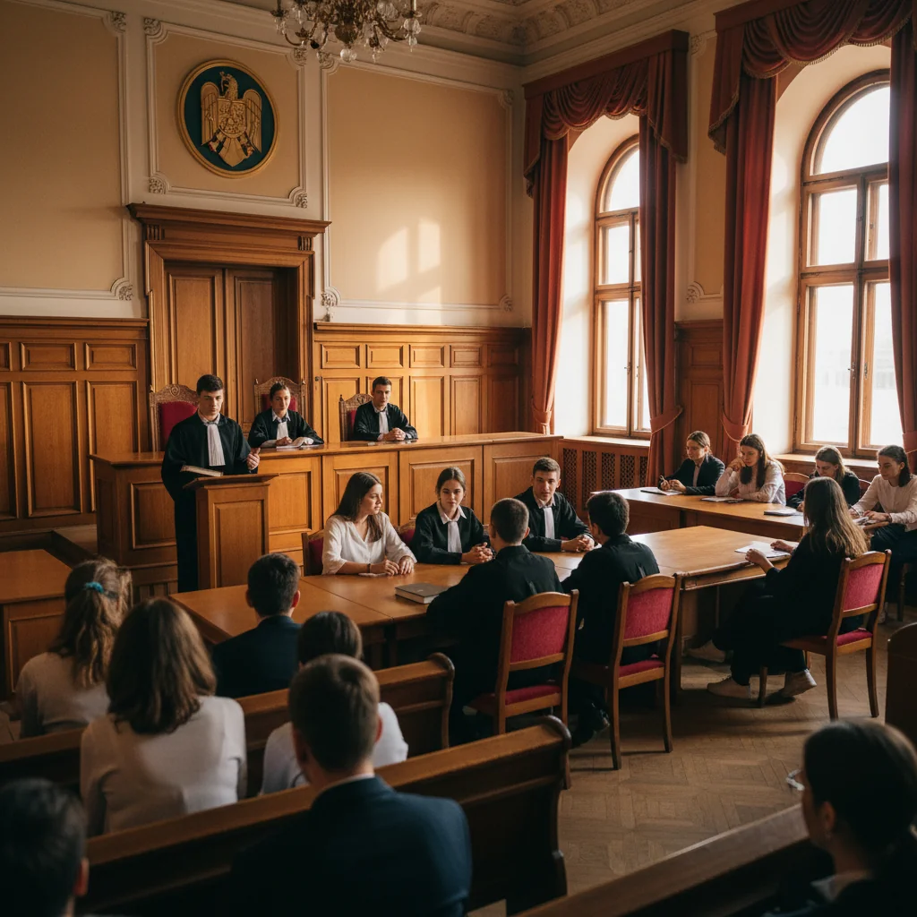 Simulare proces penal la Curtea de Apel Ploiești pentru elevii Colegiului Național I.L. Caragiale
