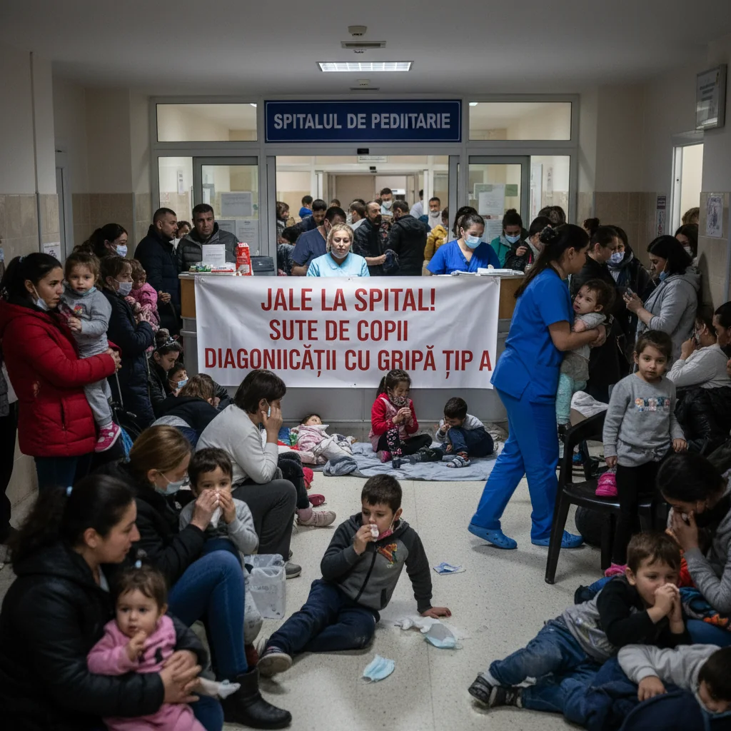 Sute de copii diagnosticați cu gripă tip A