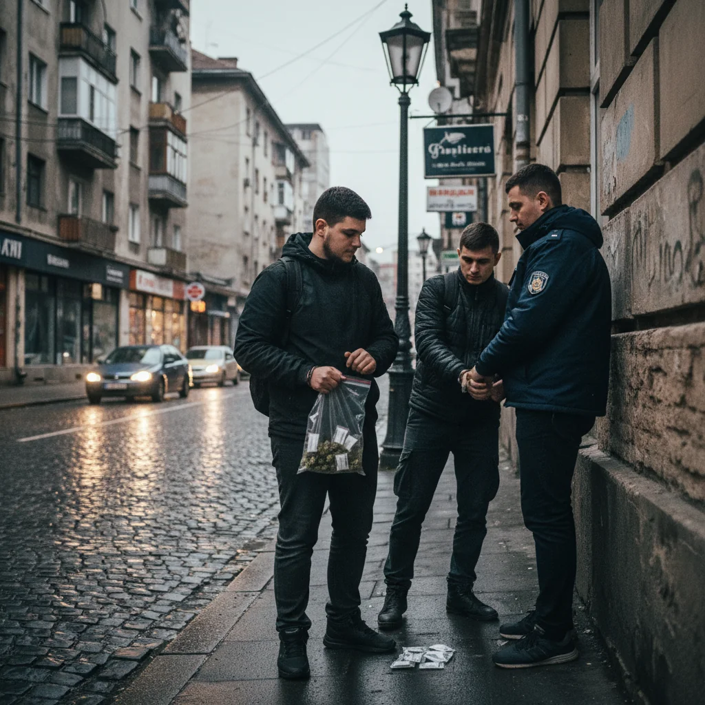 Tânăr depistat cu 18 doze de canabis la Ploiești în urma unui flagrant