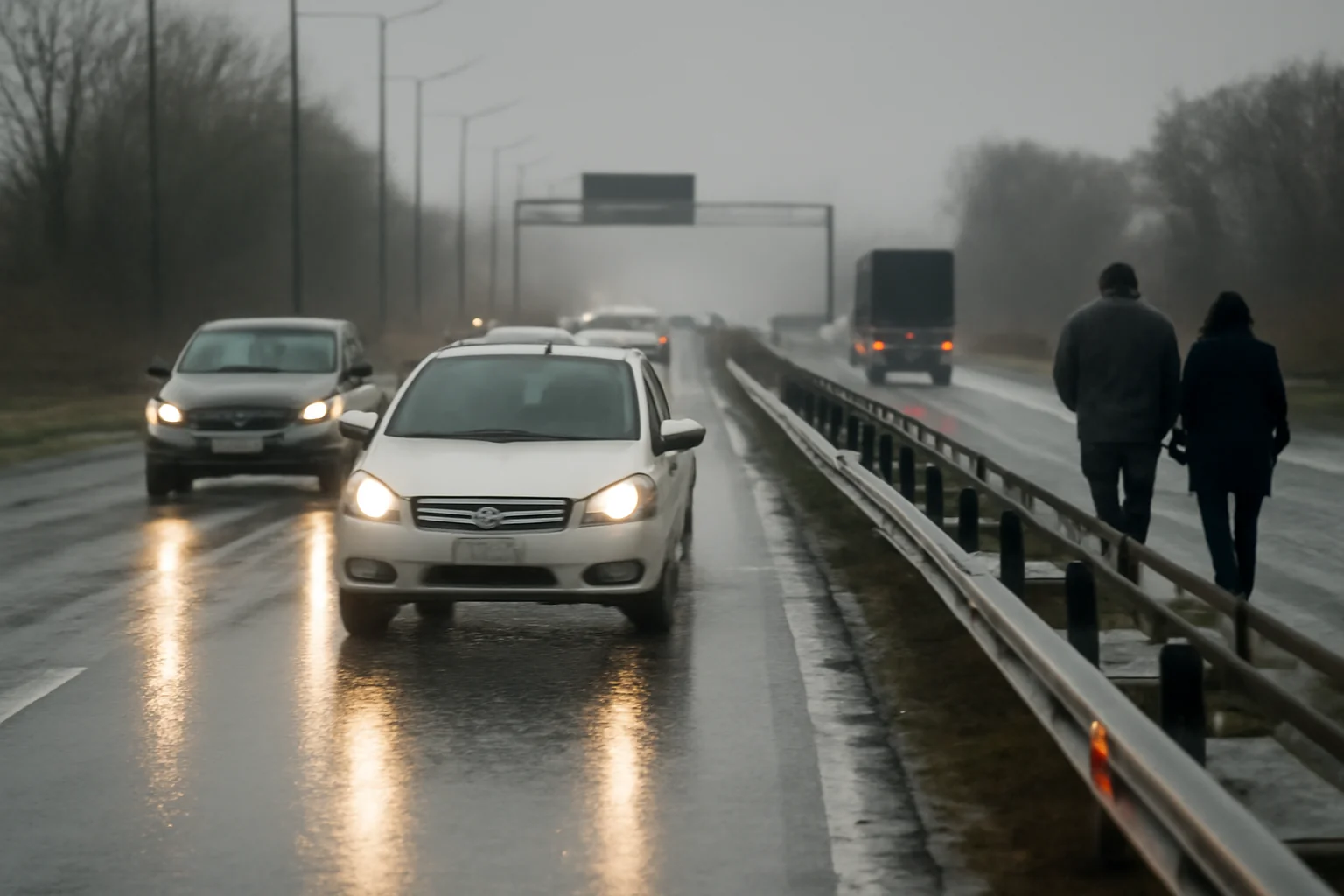 Trafic pe carosabil umed și risc de polei între Ploiești, București și Brașov
