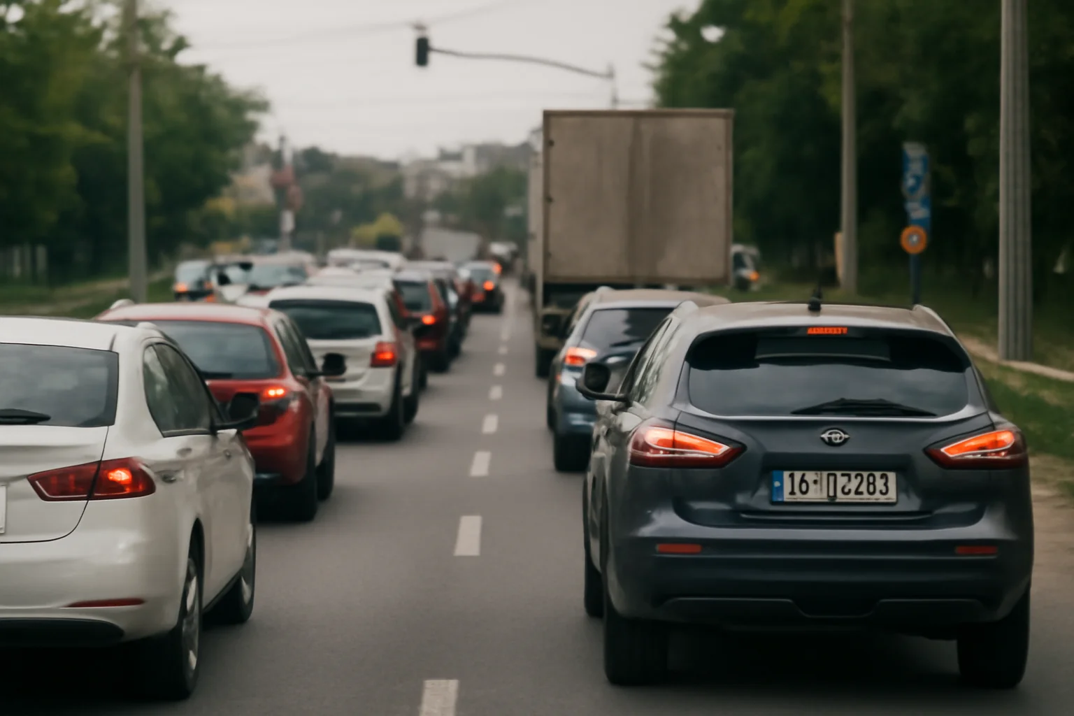 Trafic rutier în condiții de iarnă la Ploiești și pe DN1 în Prahova, în această dimineață